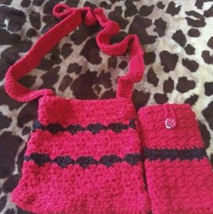 Purse and Cell phone case.